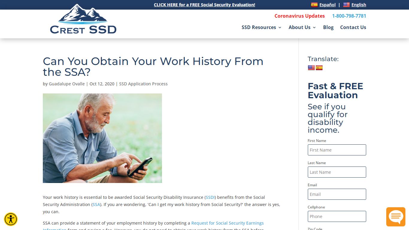 Can You Obtain Your Work History From the SSA? - Crest SSD