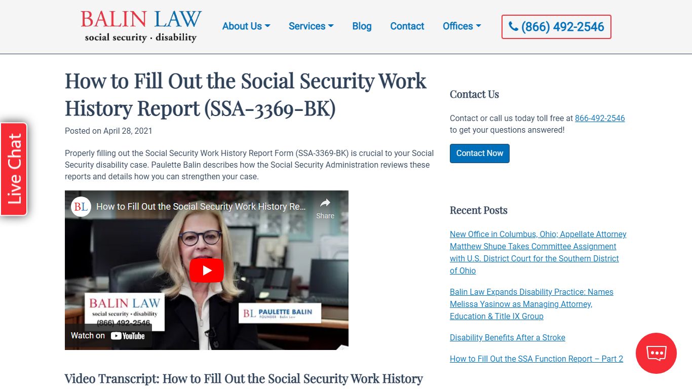 How to Fill Out the Social Security Work History Report (SSA-3369-BK)